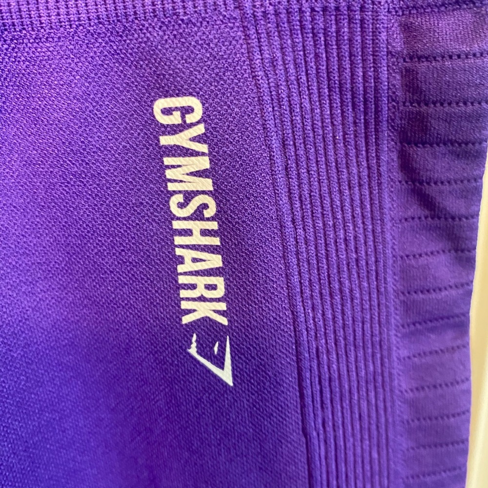 Gymshark Energy+ Seamless Leggings XS Purple High Waist Eyelet Athletic Yoga - Picture 3 of 5